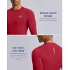 imageG Gradual Mens Compression Shirt Long Sleeve Moisture Wicking Running Gym Shirts for Men Athletic Workout Base Layer TShirtRed