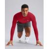 imageG Gradual Mens Compression Shirt Long Sleeve Moisture Wicking Running Gym Shirts for Men Athletic Workout Base Layer TShirtRed