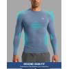 imageG Gradual Mens Compression Shirt Long Sleeve Moisture Wicking Running Gym Shirts for Men Athletic Workout Base Layer TShirtSlate Blue