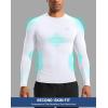 imageG Gradual Mens Compression Shirt Long Sleeve Moisture Wicking Running Gym Shirts for Men Athletic Workout Base Layer TShirtWhite