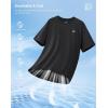imageG Gradual Mens Sun Protection Swim Shirt UPF 50 Rash Guard Short Sleeve Quick Dry Water Hiking Workout Shirts for MenBlack