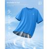 imageG Gradual Mens Sun Protection Swim Shirt UPF 50 Rash Guard Short Sleeve Quick Dry Water Hiking Workout Shirts for MenBlue