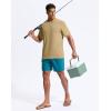 imageG Gradual Mens Sun Protection Swim Shirt UPF 50 Rash Guard Short Sleeve Quick Dry Water Hiking Workout Shirts for MenBrown