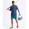 imageG Gradual Mens Sun Protection Swim Shirt UPF 50 Rash Guard Short Sleeve Quick Dry Water Hiking Workout Shirts for MenIndigo
