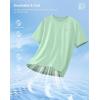 imageG Gradual Mens Sun Protection Swim Shirt UPF 50 Rash Guard Short Sleeve Quick Dry Water Hiking Workout Shirts for MenJasmine Green