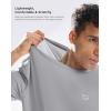 imageG Gradual Mens Sun Protection Swim Shirt UPF 50 Rash Guard Short Sleeve Quick Dry Water Hiking Workout Shirts for MenLight Grey