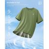 imageG Gradual Mens Sun Protection Swim Shirt UPF 50 Rash Guard Short Sleeve Quick Dry Water Hiking Workout Shirts for MenOlive