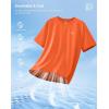 imageG Gradual Mens Sun Protection Swim Shirt UPF 50 Rash Guard Short Sleeve Quick Dry Water Hiking Workout Shirts for MenOrange