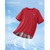 imageG Gradual Mens Sun Protection Swim Shirt UPF 50 Rash Guard Short Sleeve Quick Dry Water Hiking Workout Shirts for MenRed