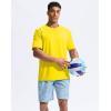 imageG Gradual Mens Sun Protection Swim Shirt UPF 50 Rash Guard Short Sleeve Quick Dry Water Hiking Workout Shirts for MenYellow