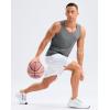 imageG Gradual Mens Workout Tank Tops Sleeveless Muscle Shirts Summer UPF 50 Quick Dry Shirts for Men Athletic Running GymGrey Heather3XL