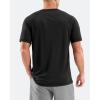 imageMens Swim Shirts Rash Guard UPF 50 Sun Protection Short Sleeve TShirts Workout Dry Fit Tee for Pool Beach TripBlack