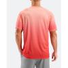 imageMens Swim Shirts Rash Guard UPF 50 Sun Protection Short Sleeve TShirts Workout Dry Fit Tee for Pool Beach TripGradient Orange