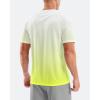 imageMens Swim Shirts Rash Guard UPF 50 Sun Protection Short Sleeve TShirts Workout Dry Fit Tee for Pool Beach TripGradient Yellow