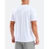 imageMens Swim Shirts Rash Guard UPF 50 Sun Protection Short Sleeve TShirts Workout Dry Fit Tee for Pool Beach TripWhite