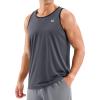 imageG Gradual Beach Tank Tops for Men UPF50 Dry Fit Summer Sleeveless Shirts Mens Workout Shirt for Swimming Running AthleticDark Grey