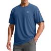 imageG Gradual Mens Sun Protection Swim Shirt UPF 50 Rash Guard Short Sleeve Quick Dry Water Hiking Workout Shirts for MenIndigo