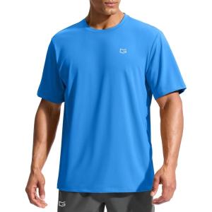 imageG Gradual Mens Sun Protection Swim Shirt UPF 50 Rash Guard Short Sleeve Quick Dry Water Hiking Workout Shirts for MenBlue