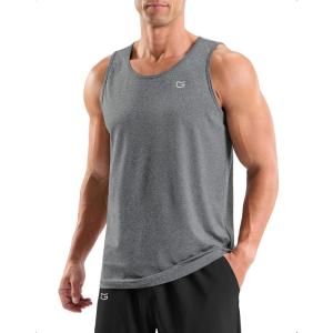 imageG Gradual Mens Workout Tank Tops Sleeveless Muscle Shirts Summer UPF 50 Quick Dry Shirts for Men Athletic Running GymGrey Heather3XL