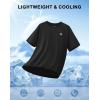 imageMens Athletic Running Shirts Dry Fit Moisture Wicking Workout Gym TShirts Short Sleeve Cooling Tee Tops for MenAblack