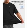 imageMens Athletic Running Shirts Dry Fit Moisture Wicking Workout Gym TShirts Short Sleeve Cooling Tee Tops for MenAblack