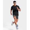 imageMens Athletic Running Shirts Dry Fit Moisture Wicking Workout Gym TShirts Short Sleeve Cooling Tee Tops for MenAblack Graphic