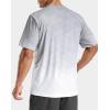 imageMens Athletic Running Shirts Dry Fit Moisture Wicking Workout Gym TShirts Short Sleeve Cooling Tee Tops for MenAgreyWhite Gradient