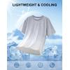 imageMens Athletic Running Shirts Dry Fit Moisture Wicking Workout Gym TShirts Short Sleeve Cooling Tee Tops for MenAgreyWhite Gradient