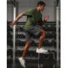 imageMens Athletic Running Shirts Dry Fit Moisture Wicking Workout Gym TShirts Short Sleeve Cooling Tee Tops for MenAolive Linear