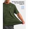 imageMens Athletic Running Shirts Dry Fit Moisture Wicking Workout Gym TShirts Short Sleeve Cooling Tee Tops for MenAolive Linear