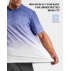 imageMens Athletic Running Shirts Dry Fit Moisture Wicking Workout Gym TShirts Short Sleeve Cooling Tee Tops for MenAslateWhite Gradient