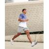 imageMens Athletic Running Shirts Dry Fit Moisture Wicking Workout Gym TShirts Short Sleeve Cooling Tee Tops for MenAslateWhite Gradient