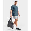 imageMens Athletic Running Shirts Dry Fit Moisture Wicking Workout Gym TShirts Short Sleeve Cooling Tee Tops for MenAteal Linear