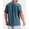 imageMens Athletic Running Shirts Dry Fit Moisture Wicking Workout Gym TShirts Short Sleeve Cooling Tee Tops for MenAteal Linear