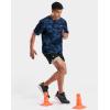 imageMens Athletic Running Shirts Dry Fit Moisture Wicking Workout Gym TShirts Short Sleeve Cooling Tee Tops for MenBlue Graphic