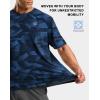 imageMens Athletic Running Shirts Dry Fit Moisture Wicking Workout Gym TShirts Short Sleeve Cooling Tee Tops for MenBlue Graphic