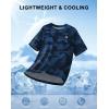 imageMens Athletic Running Shirts Dry Fit Moisture Wicking Workout Gym TShirts Short Sleeve Cooling Tee Tops for MenBlue Graphic