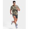 imageMens Athletic Running Shirts Dry Fit Moisture Wicking Workout Gym TShirts Short Sleeve Cooling Tee Tops for MenBrown Camo