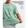 imageMens Athletic Running Shirts Dry Fit Moisture Wicking Workout Gym TShirts Short Sleeve Cooling Tee Tops for MenGreen Graphic