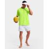 imageMens Athletic Running Shirts Dry Fit Moisture Wicking Workout Gym TShirts Short Sleeve Cooling Tee Tops for MenGreen Neon