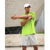 imageMens Athletic Running Shirts Dry Fit Moisture Wicking Workout Gym TShirts Short Sleeve Cooling Tee Tops for MenGreen Neon