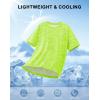 imageMens Athletic Running Shirts Dry Fit Moisture Wicking Workout Gym TShirts Short Sleeve Cooling Tee Tops for MenGreen Neon
