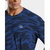 imageMens Athletic Running Shirts Dry Fit Moisture Wicking Workout Gym TShirts Short Sleeve Cooling Tee Tops for MenNavy Neon