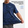 imageMens Athletic Running Shirts Dry Fit Moisture Wicking Workout Gym TShirts Short Sleeve Cooling Tee Tops for MenNavy Neon