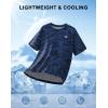 imageMens Athletic Running Shirts Dry Fit Moisture Wicking Workout Gym TShirts Short Sleeve Cooling Tee Tops for MenNavy Neon
