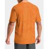 imageMens Athletic Running Shirts Dry Fit Moisture Wicking Workout Gym TShirts Short Sleeve Cooling Tee Tops for MenOrange Linear
