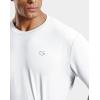 imageMens Athletic Running Shirts Dry Fit Moisture Wicking Workout Gym TShirts Short Sleeve Cooling Tee Tops for MenWhite