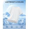 imageMens Athletic Running Shirts Dry Fit Moisture Wicking Workout Gym TShirts Short Sleeve Cooling Tee Tops for MenWhite