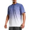 imageMens Athletic Running Shirts Dry Fit Moisture Wicking Workout Gym TShirts Short Sleeve Cooling Tee Tops for MenAslateWhite Gradient