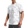 imageMens Athletic Running Shirts Dry Fit Moisture Wicking Workout Gym TShirts Short Sleeve Cooling Tee Tops for MenWhite Camo